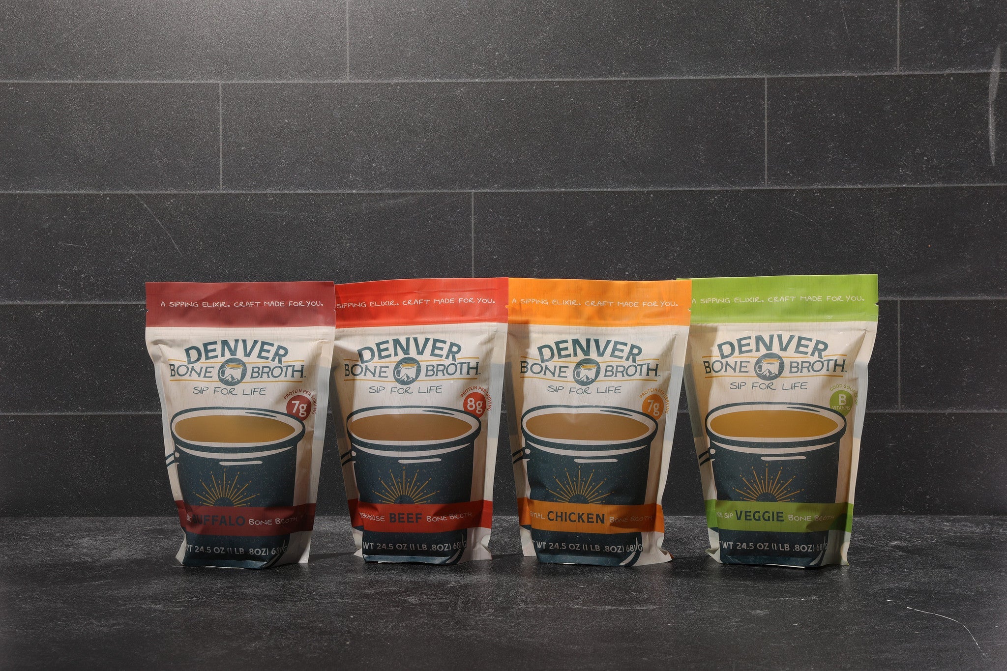 Denver Bone Broth's 3 Product Pouches