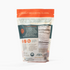 An image of the backside of a pouch of Denver Bone Broth's natural Steakhouse Beef Bone Broth flavor. On the package, there are nutrition facts, ingredients, and more.